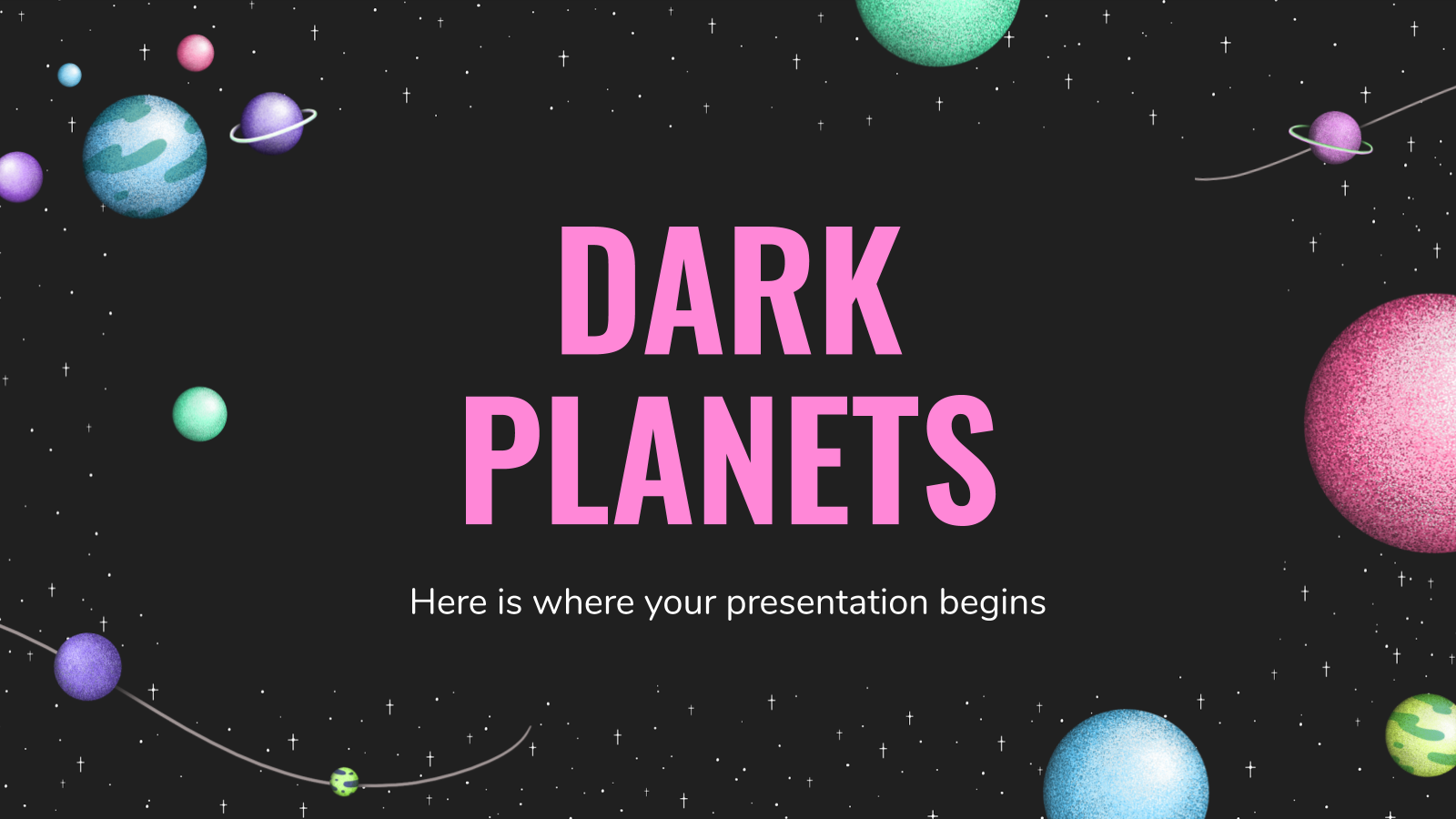 暗行星PowerPoint模板